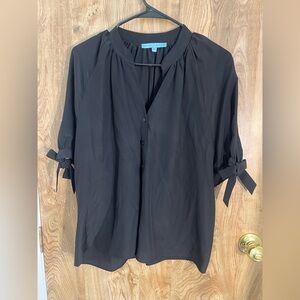 Antonio Melani Black Bow tie Blouse